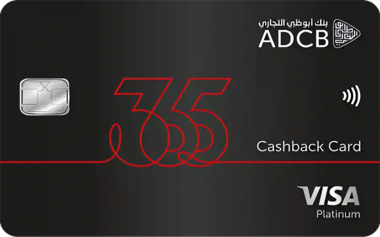 ADCB 365 Cashback Credit Card Design