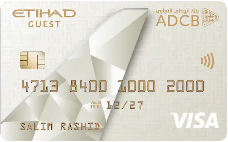 ADCB Etihad Guest Platinum Credit Card Design