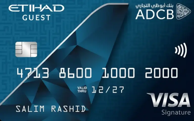 ADCB Etihad Guest Signature Credit Card Design