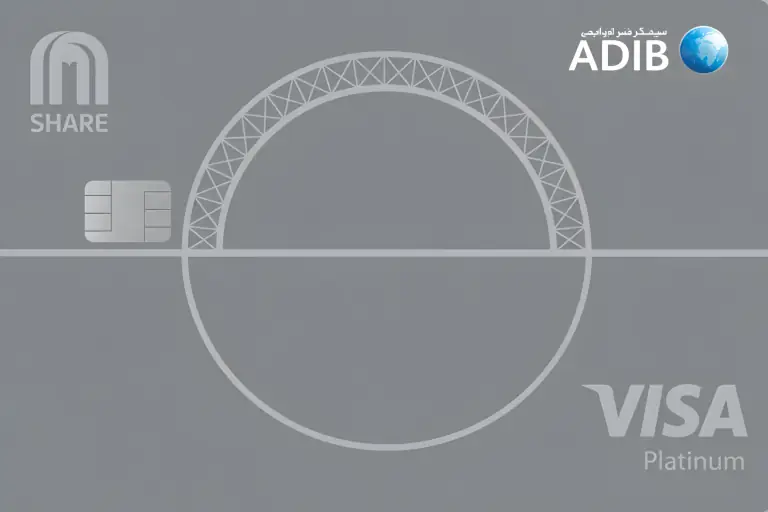 ADIB SHARE Visa Platinum Card Design