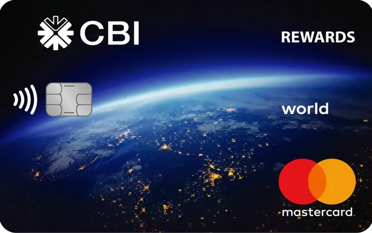 CBI Rewards World Credit Card Design