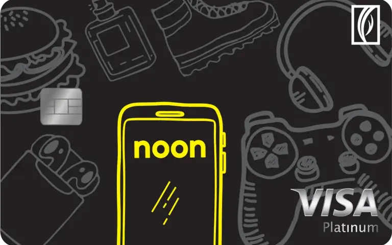 ENBD noon One Visa Credit Card Design