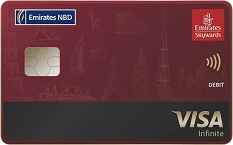 Emirates NBD Skywards Visa Debit Card Design