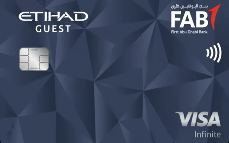 FAB Etihad Guest Infinite Credit Card Design