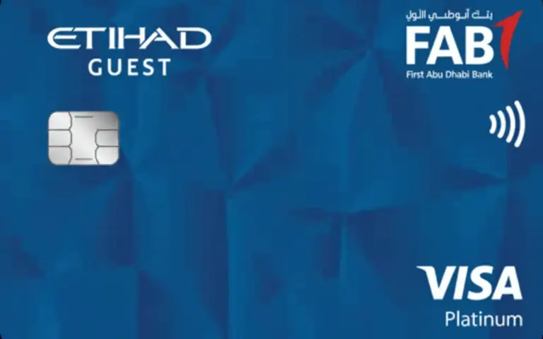 FAB Etihad Guest Platinum Credit Card Design