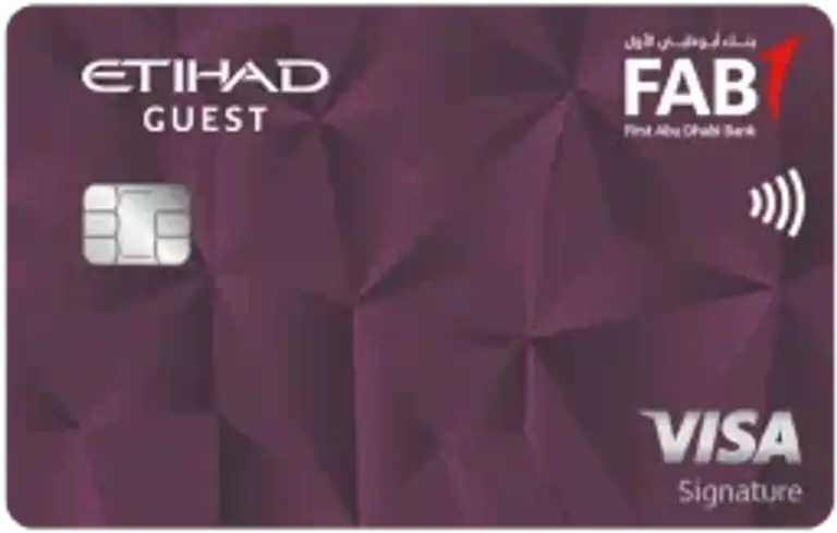 FAB Etihad Guest Signature Credit Card Design
