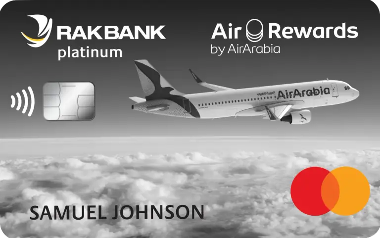 RAKBANK Air Arabia Platinum Credit Card Design