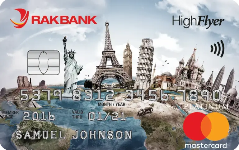 RAKBANK High Flyer Platinum Credit Card Design